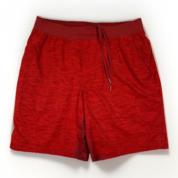 Lululemon Unlined THE Short Athletic 9” Shorts Men's Size XL Solar Orange Red - Picture 1 of 6
